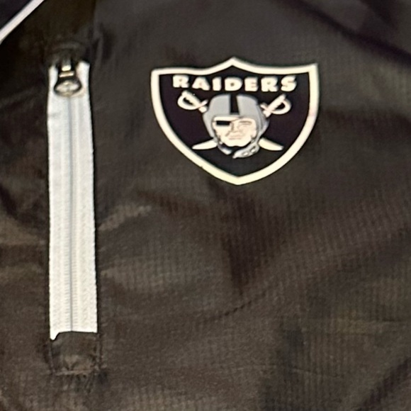 NFL Vintage Oakland Raiders Windbreaker Jacket – Men’s Size Large EUC - Picture 6 of 7